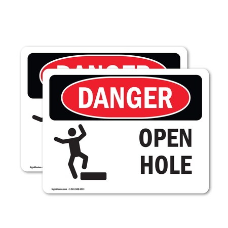 Signmission 18 in Height, 24 in Width, Vinyl Decal, Rectangle OS-2PACK-DS-D-1824-L-1506